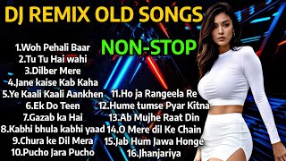 DJ REMIX OLD SONGS  DJ NONSTOP MASHUP 2024  80S90S HINDI SONGS  Old Remix songs HARD BASS [upl. by Dlanar875]