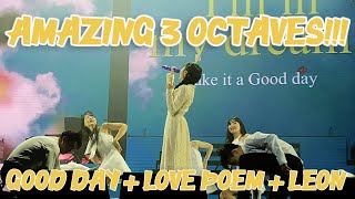 IU Performs GOOD DAY LOVE POEM amp LEON  LOVE POEM TOUR CONCERT IN MANILA [upl. by Assiren]