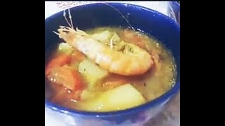 Porrusalda de langostinos una versión muy rica de esta receta vasca de puerro y patata [upl. by Tewfik515]