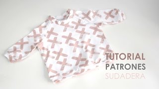 DIY Patrones y tutorial sudadera de niño [upl. by Ahseiyn]