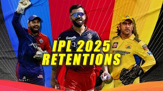 IPL 2025 retention Uncapped Dhoni stays at CSK Pant leaves Delhi [upl. by Ltney]