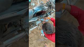 Engine oil ki jagah kya dal rha  😱🤯🫨 ashortaday minivlog shortsviral shorts studenlife [upl. by Hayimas]