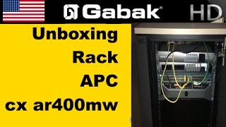 Unboxing rack para redes a prueba de sonido APC netshelter cx ar400mv [upl. by Aidekal42]