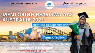 MENTORING BEASISWA AUSTRALIA AAS Eps How to WellDesign CV [upl. by Herb264]