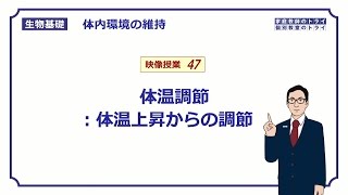 【生物基礎】 体内環境の維持47 体温調節：体温上昇からの調節 （９分） [upl. by Killoran]