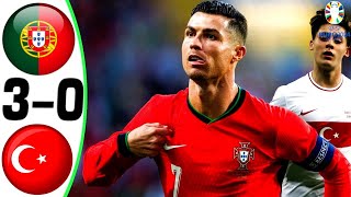 Portugal vs Turkey 30  All Goals and Highlights 2024 💥 RONALDO [upl. by Asilej]