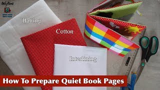 Quiet Book Binding TUTORIAL  Simple Way  Part ONE [upl. by Peyton37]