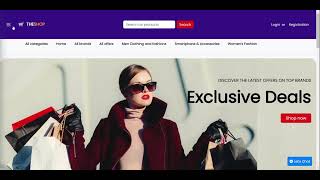 Interactive Frontend ECommerce Website Design using HTML CSS JavaScript and Bootstrap 5 [upl. by Hilary]