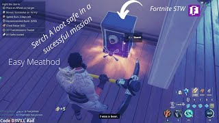 Search A Loot Save In a Successful Mission Fortnite Save The World [upl. by Aseneg]