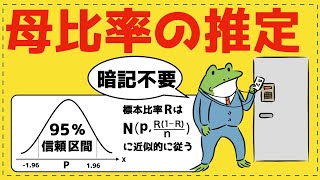 母比率の９５％信頼区間【統計的な推測が面白いほどわかる】 [upl. by Nirad965]