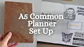 Sterling Ink A5 Common Planner FULL Set Up and Flip Through  2024 Planner Set Ups [upl. by Anafetse763]