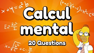 Quiz  Calcul Mental  20 Questions [upl. by Firahs]