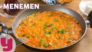 Menemen Tarifi  Kahvaltı Tarifleri  Yemekcom [upl. by Yesrej]