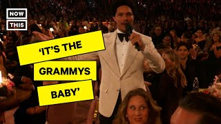 Trevor Noahs Opening Monologue for 2024 Grammys Hits All the Right Notes [upl. by Anceline407]