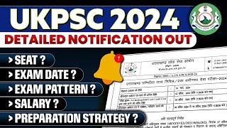 UKPSC PCS 2024 Notification  Syllabus Eligibility Salary Exam Date  Uttarakhand PCS Update [upl. by Ainahtan405]