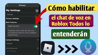 Cómo habilitar el chat de voz de Roblox sin verificación 2024  Habilitar el chat de voz en Roblox [upl. by Arracot]