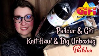 Phildar amp Gifi Big unboxing laine  Knit haul  Ouverture de colis [upl. by Smaoht]