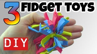 3 EASY DIY FIDGET TOYS –FUN DIYS  COOL DIY TOYS FOR KIDS TO MAKE  HOUSEHOLD ITEMS [upl. by Gaultiero]