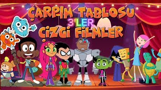 ÇARPIM TABLOSU 3LER  Aryalinko  Eğitici Çocuk Şarkısı  Çizgi Film Karakterleri [upl. by Oric]