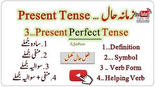 Third KindType of Present Tense”Present Perfect Tense”… By SJabeen [upl. by Stronski]