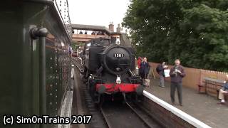 A ride behind BR 7802 Bradley Manor between Arley and Bewdley 22nd September 2017 [upl. by Roarke591]