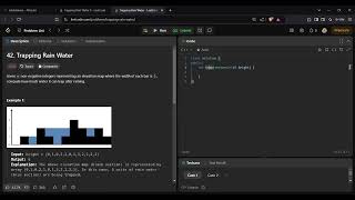 Trapping Rain Water Leetcode 42 [upl. by Colb]