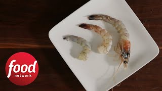 How to Peel and Devein Shrimp Like a Pro  Food Network [upl. by Ecienaj]