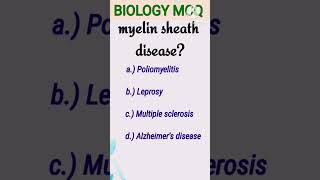 myelin sheath diseaseneetmcqsmedicaleducation [upl. by Lydell]