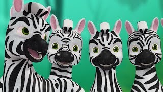 Zebra Song  Telugu Animal Rhymes for children  Infobells [upl. by Rodolph]