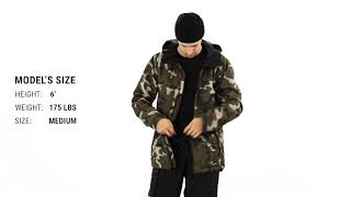 Volcom Deadly Stones Snowboard Jacket Fit Review  Tactics [upl. by Calderon]