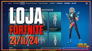 LOJA DE HOJE FORTNITE  21112024 [upl. by Aecila]