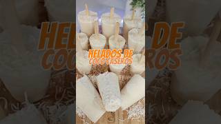 Deliciosos helados cremositos de coco muy facil helados heladoscaseros heladosdecoco [upl. by Cerellia]