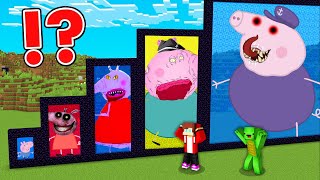 How JJ and Mikey Hide and Escape From SCARY PEPPA FAMILY PIG Mikey Hide and Seek Minecraft Maizen [upl. by Artima]