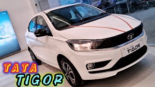 Tata Tigor second top model Tata Tigor XZ CNG  Tata Tigor White Colour Full Review tatatigor 💥 [upl. by Nnylsor]