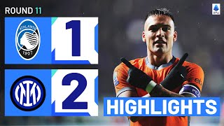 ATALANTAINTER 12  HIGHLIGHTS  Lautaro nets beauty to seal Inter win  Serie A 202324 [upl. by Nazler]