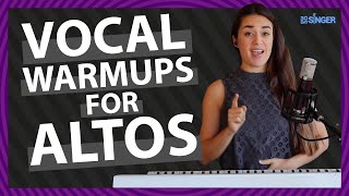 Beginner ALTO Vocal Exercises  Easy 10 minute warmup  30 Day Singer [upl. by Amby]