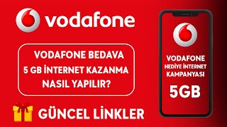 VODAFONE BEDAVA 5 GB İNTERNET KAZAN VODAFONE HEDİYE İNTERNET KAZANMA 2024 [upl. by Oruam]