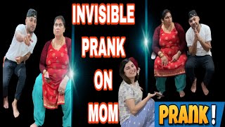 INVISIBLE PRANK ON MOM Bidhya Sigdel  puru sigdel Pragya sigdel [upl. by Van]