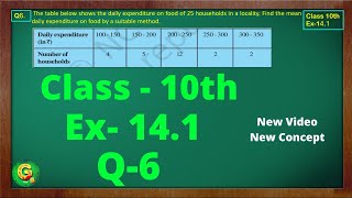 Ex 141 Q6 Class10  Statistics  Class10 Math  Class10 Ex 141 Q6  Green Board Classes [upl. by Riella]