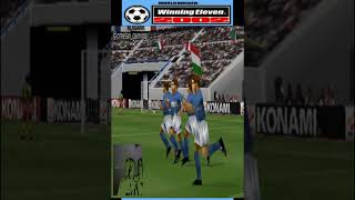 Cameroon vs Italy  World Soccer Winning Eleven 2002  PlayStation 1  Shorts [upl. by Erihppas]