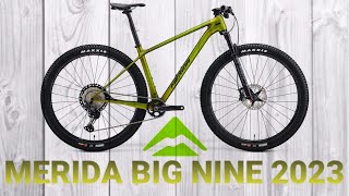 MERIDA MOUNTAINBIKES LINEUP FOR 2023  TFS ALUMINUM SERIES MODELS  INCLUDES WEIGHTS AND PRICES [upl. by Ayotnom]