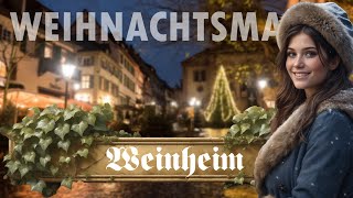 Weinheim Weihnachtsmarkt 8K [upl. by Nodroj]