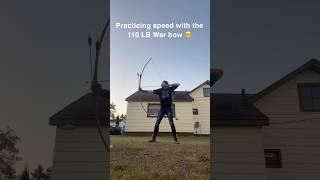 What does a typical practice session look like for me practicing speed with the warbow archery [upl. by Inasah]