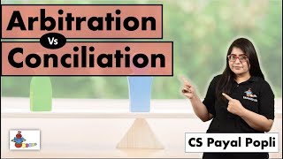 How is Arbitration different from Conciliation ARBITRATION Vs CONCILIATION [upl. by Sadowski]