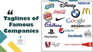 Tagline of Famous CompaniesBrands  General Awareness Slogans of Companies [upl. by Lennox]