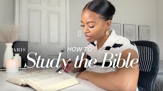 How I Study The Bible Step by Step  InDepth Method  Prayer [upl. by Chiang]