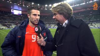 Interview Van Persie na FrankrijkNederland [upl. by Madelaine]