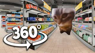 360° CHIPI CHIPI CHAPA CHAPA CAT  Supermarket  4K VR 360 Video [upl. by Aikat]