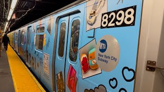 R143 L Train with Mercari Ad Wrap at 6 Avenue [upl. by Py540]