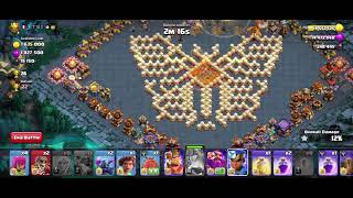 COC Butterfly 🦋 base attackThanks to base maker clashofclans asgexplained gaming cocstrategy [upl. by Atilahs787]